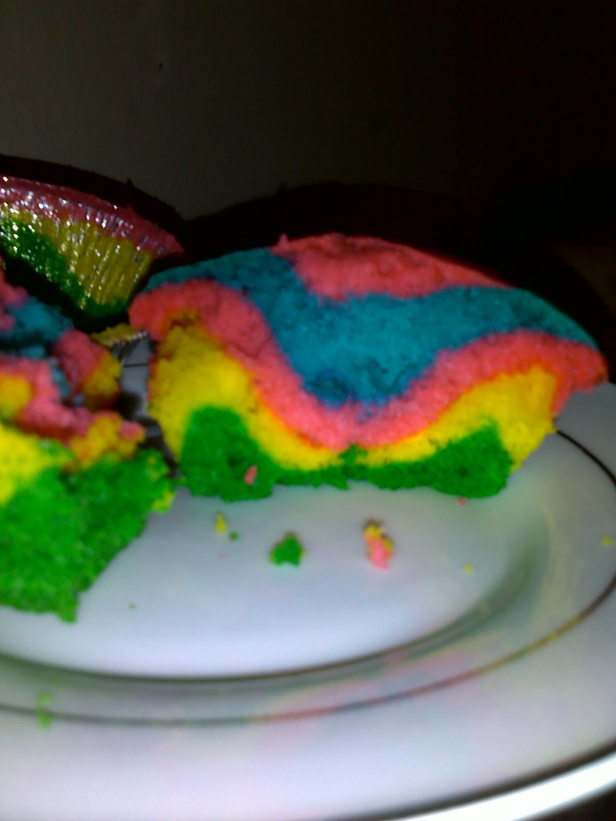 Rainbow Muffins