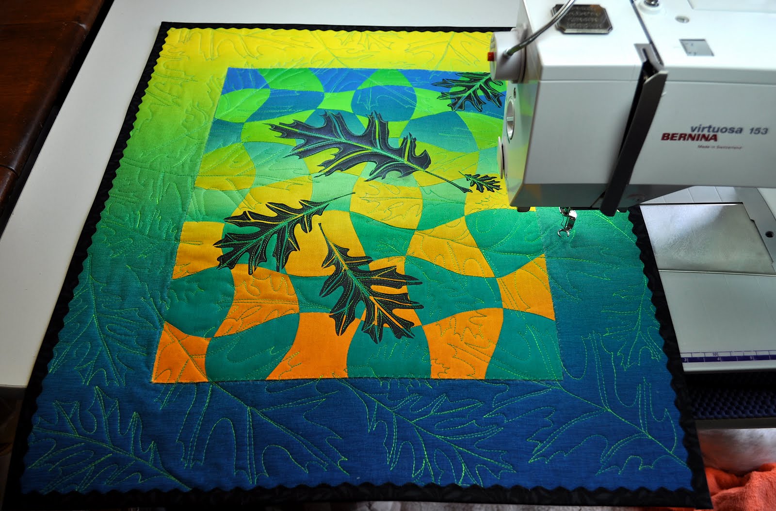 LuAnn Kessi Woven Quilt 3.......Has gone green!