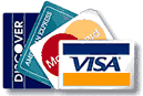 Accepting any Major Credit, Debit or Prepaid Card