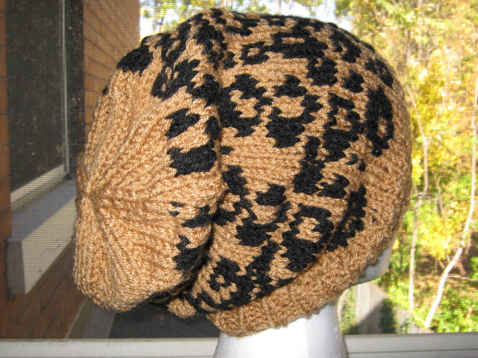 Knits So Divine Leopard Print Slouchy Ski Cap 20.00