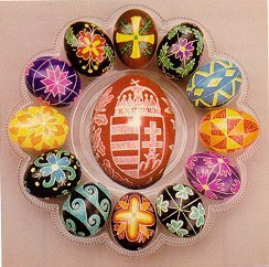 decorating eggs