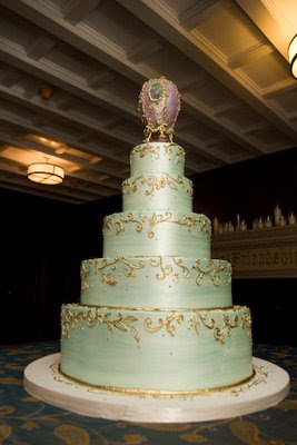 Faberge egg inspired glamorous wedding cake