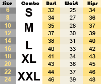 Check our size chart!