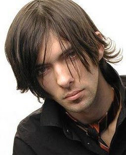 Men Hairstyles With Very Long Fashionable Bangs 2010
