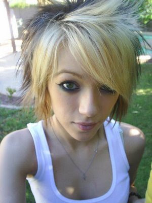 Cute Blonde Emo Hairstyles For 