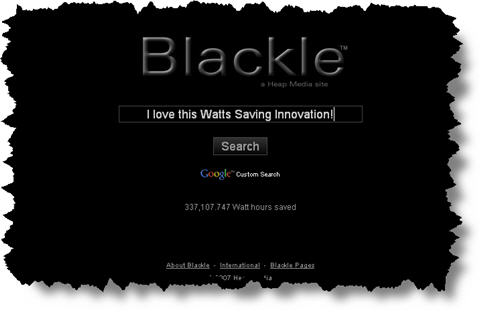 Blackle searches are powered