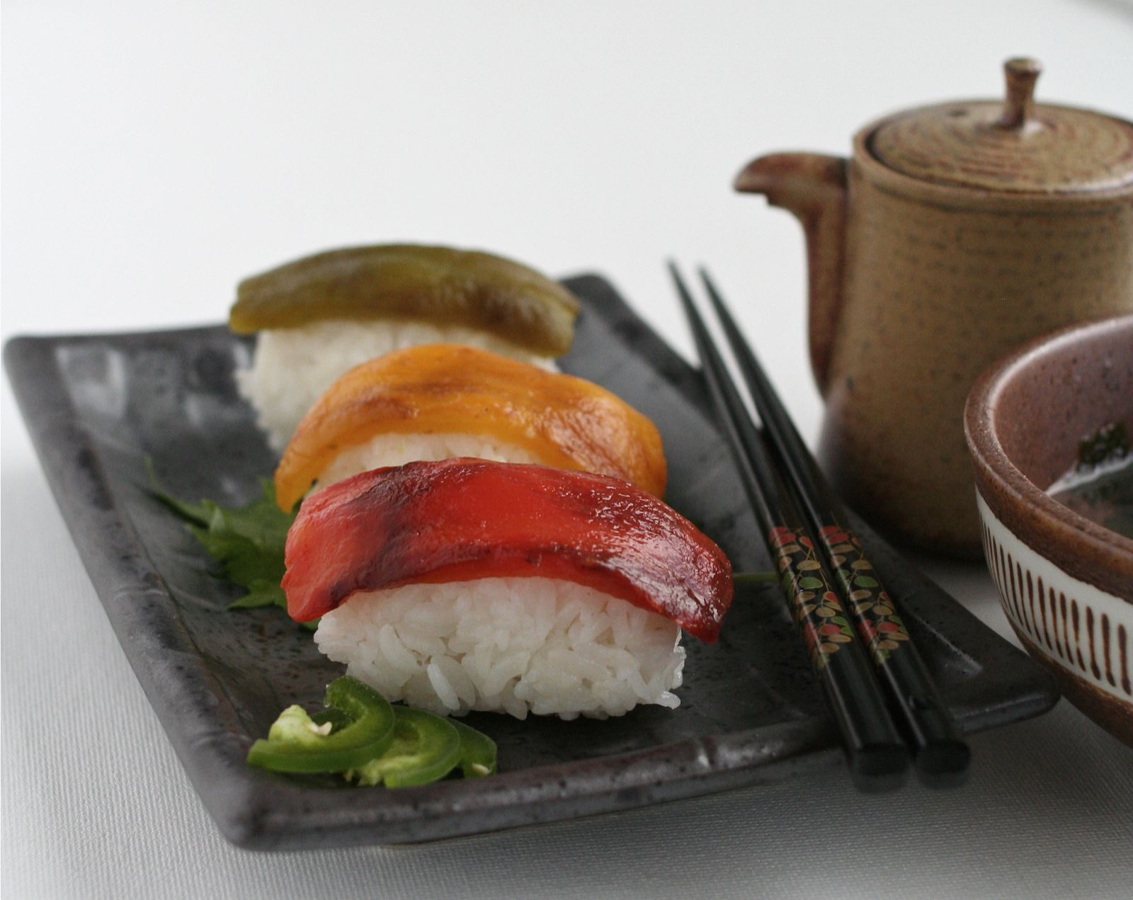 FOODjimoto Roasted Pepper Sushi