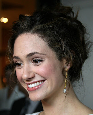 up do hairstyles for prom. Emmy Rossum Casual Prom Updo