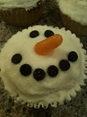 snowman cupcakes!