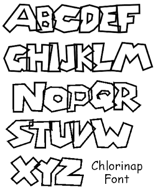 Graffiti Alphabets Chlorunap Font Letters AZ for Cartoons