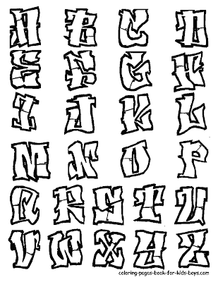 graffiti lettering alphabet. graffiti lettering alphabet.