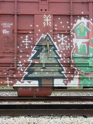 Graffiti Merry Christmas,Graffiti Christmas Tree 