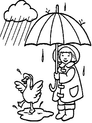 Belle Coloring Pages on Walking In The Rain Kids Coloring Pages