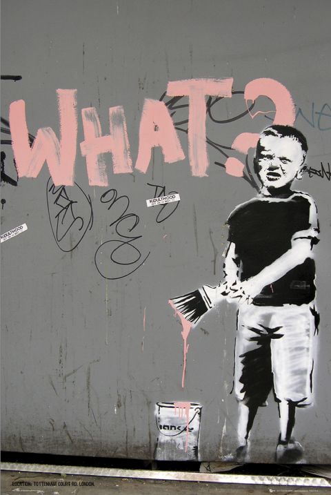 banksy art. Banksy Graffiti Art : Caught