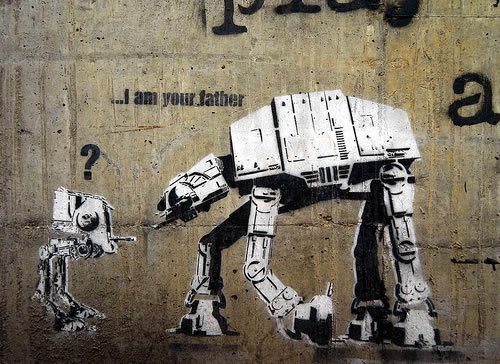 banksy graffiti artwork. Banksy Graffiti Art - Robot quot;.