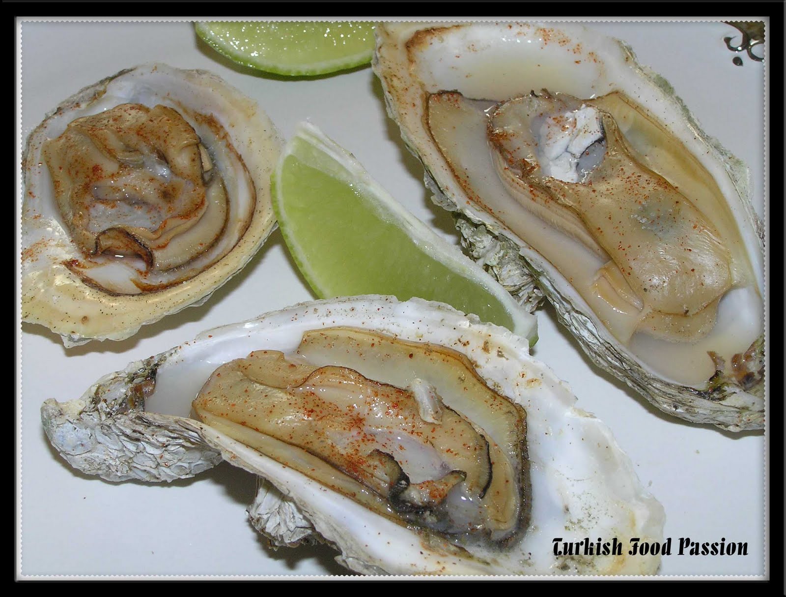 Turkish Food Passion Broiled Oysters (Izgara Istiridye)