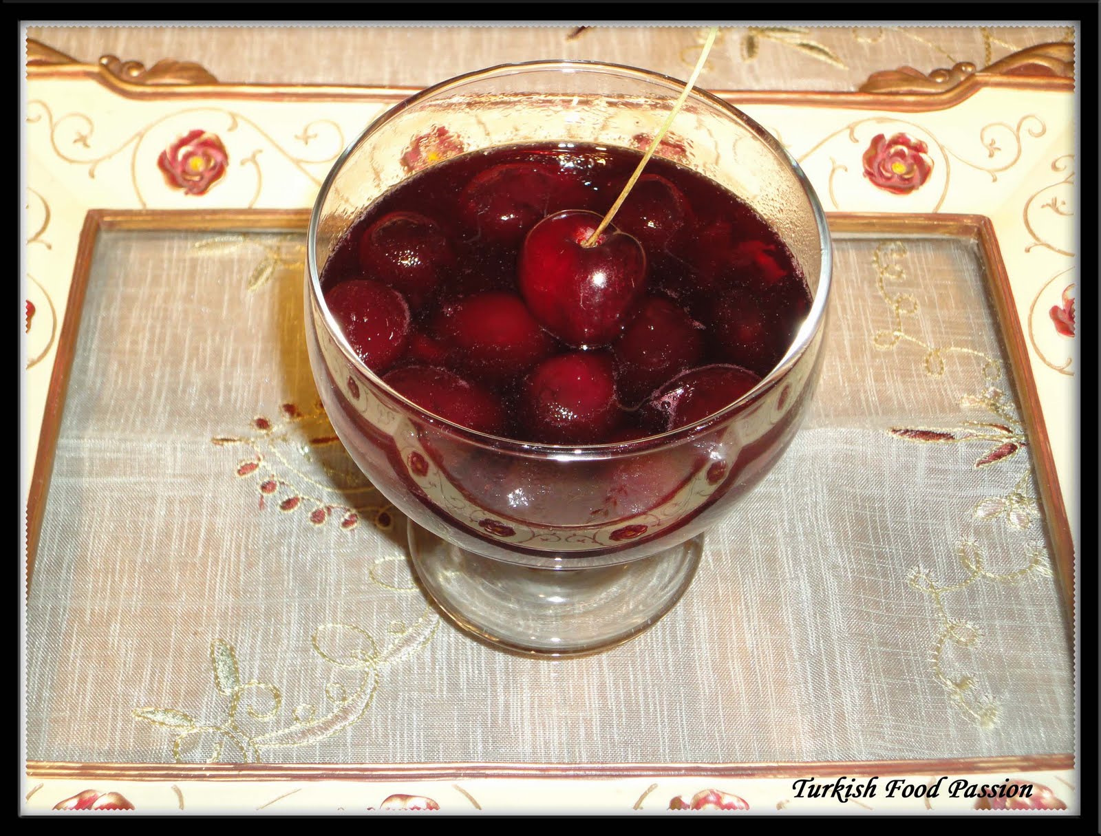 Turkish Food Passion Cherry Compote (Vişne Kompostosu)