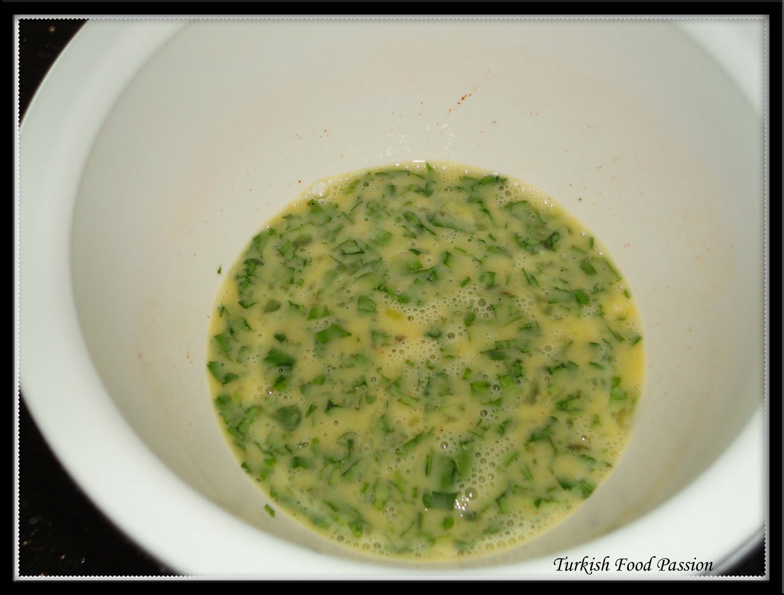 Turkish Food Passion Parsley Omelet (Maydanozlu Omlet)