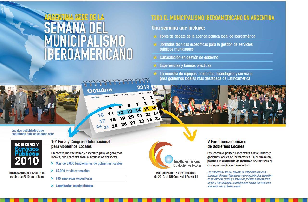 Semana del Municipalismo Iberoamericano en Argentina - 12 al 16 de octubre de 2010