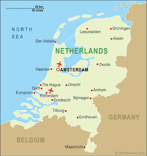 Netherlands Denmark Map