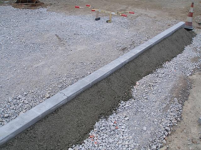 Landscaping the world: Laying some concrete kerbs