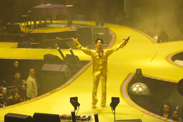 Image result for prince on tour in yellow