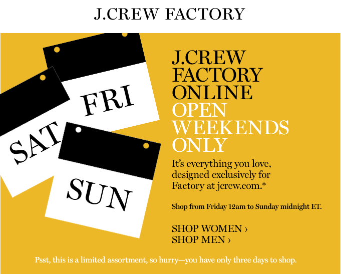 J crew factory online store coupon