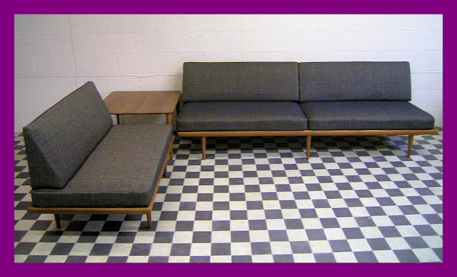 2 SOFAS & COFFEE TABLE - Design PETER HIVDT FOR FRANCE & SON - CIRCA 1955 - PRICE: SOLD