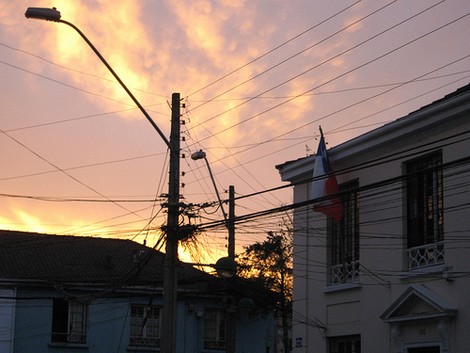 juntos al atardecer