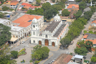 Vista aérea del pueblo de Santa Rosa