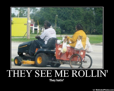 They See Me Rollin' Demotivational Poster