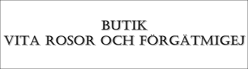 Butik Vita rosor och förgätmigej