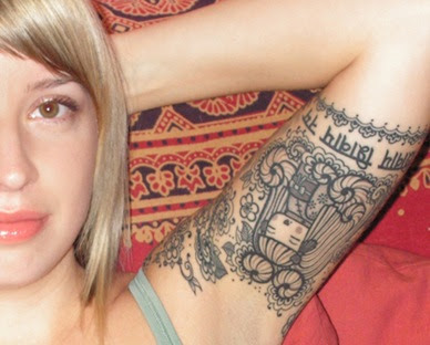 sexy celebrity with tattoo arm