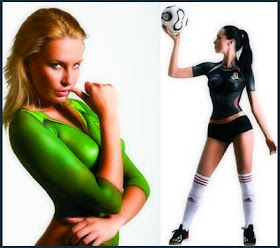 body painting sport costume