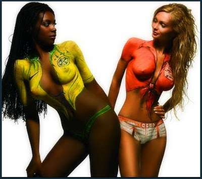style body painting girls