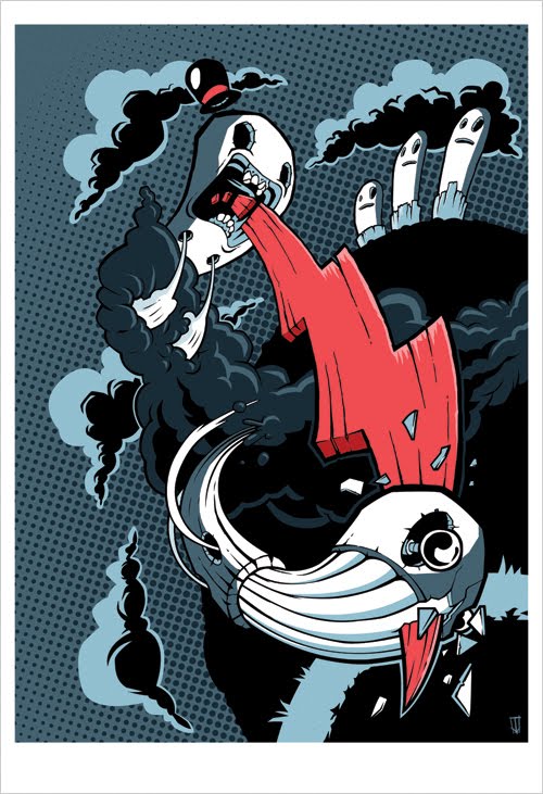 illustration intro lecture bolt cougher by jhonen vasquez jhonen vasquez works
