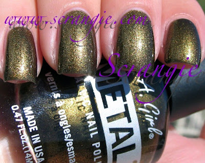 gold antique scrangie metal polish nail metallic completely almost than finish golden
