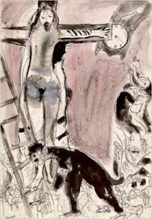 Apocalypse in Lilac, Capriccio (1945) by Marc Chagall