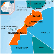 mapa de marruecos