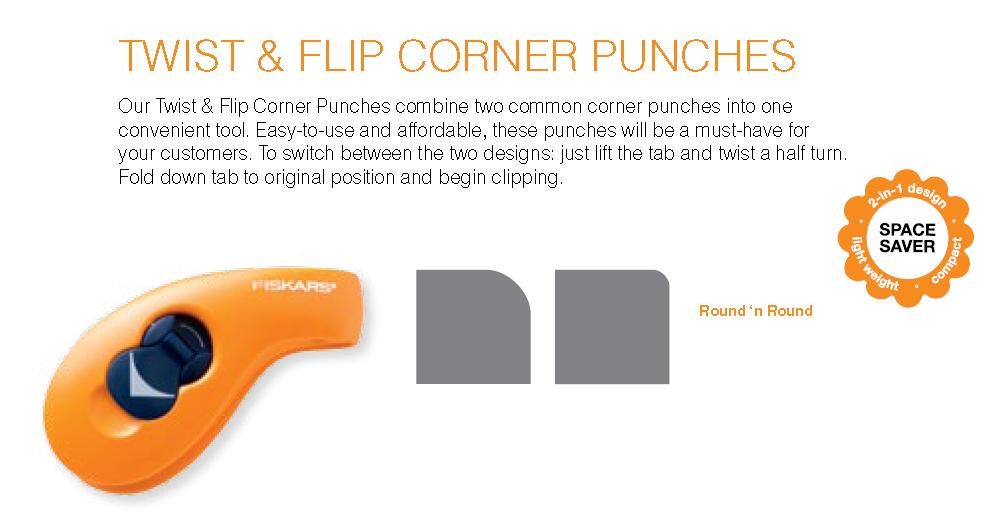Sbook Supplies Sentimento Holding Moments Fiskars Twist And Flip Corner Punch