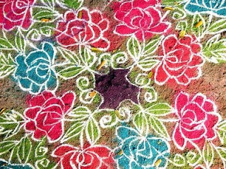 colorful diwali rangoli cards