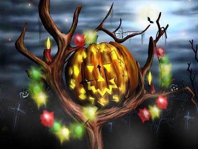 halloween desktop wallpaper. 3d Halloween Wallpaper