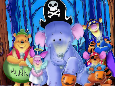 Winnie The Pooh Halloween Pumpkin Wallpaper