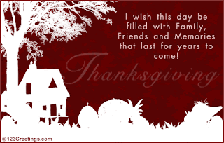 thanksgiving family wish card