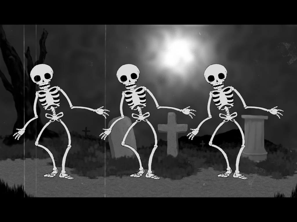 Halloween Wallpapers - Free Halloween Wallpapers: Dancing Skeleton