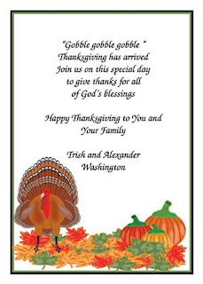 Thanksgiving Party Invitation Cards