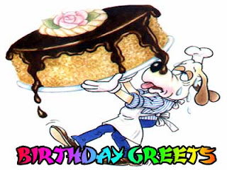 chocolate cake birthday greetings