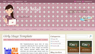 Blogger Template Girly Magz
