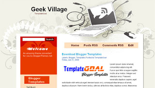 Geek Village - Vector Blogger Template