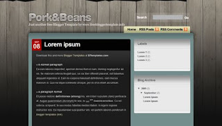 Pork and Beans Blogger Template